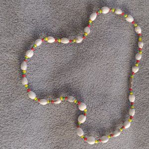 HANDMADE!! Boho Seedpod and bead necklace